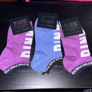 PINK Victoria's Secret  Ankle Socks - Purple and purple-blueish
